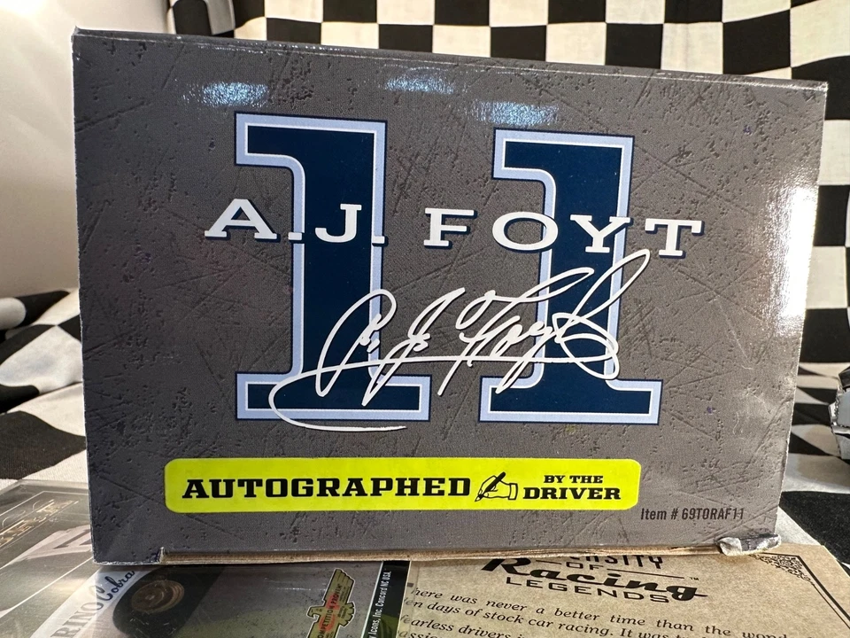University of Racing Legends 1/24 AJ Foyt Autographed 1969 Torino Cobra #11 - Image 2 of 4