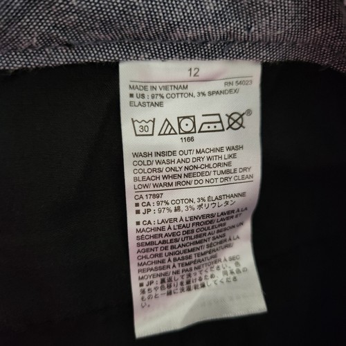 Banana Republic Bermuda Shorts Women's 12 Black Mid Rise Stretch 34 x 9.5 - Picture 13 of 13