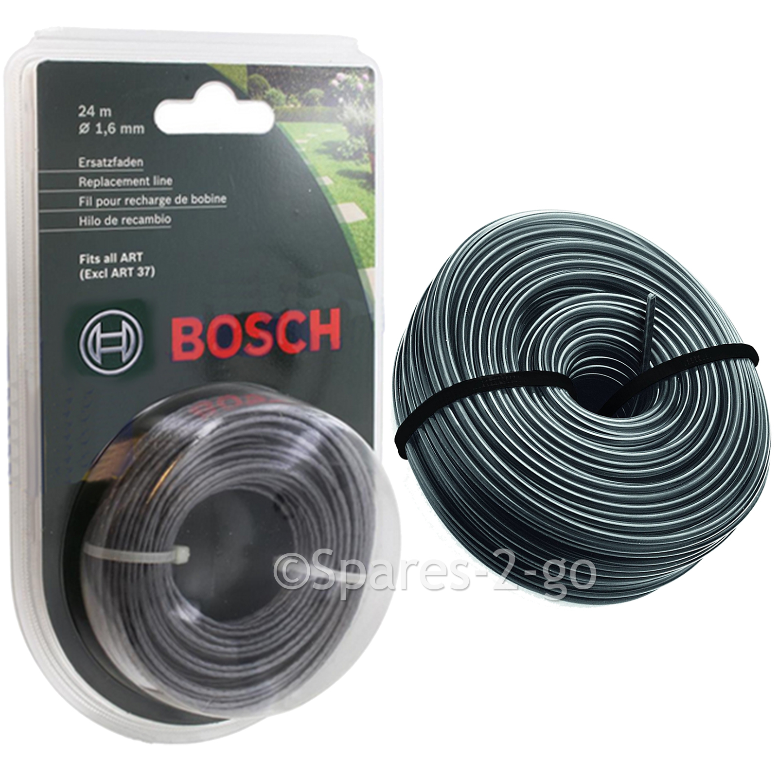 BOSCH Strimmer Line Spool Feed ART 24 27 30 36 Li Trimmer 24m 1.65mm
