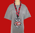 University of Wisconsin Badgers Logo Fan Chain Necklace Ncaa College Man Cave