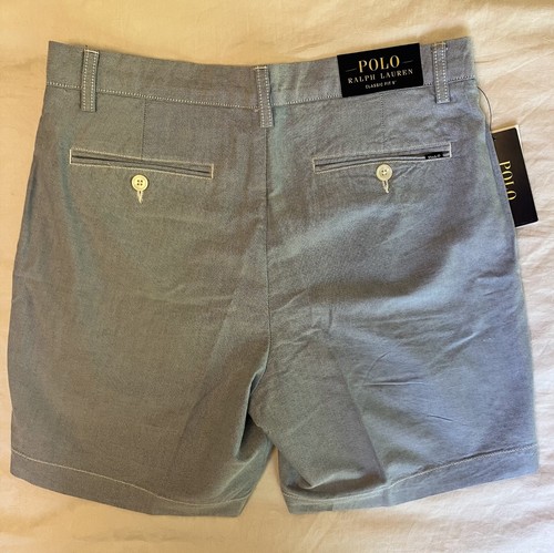 Nuevo con etiquetas Polo Ralph Lauren Calce Clásico, Pantalones Cortos Chinos, Azul Claro, Varias Tallas - Imagen 3 de 5