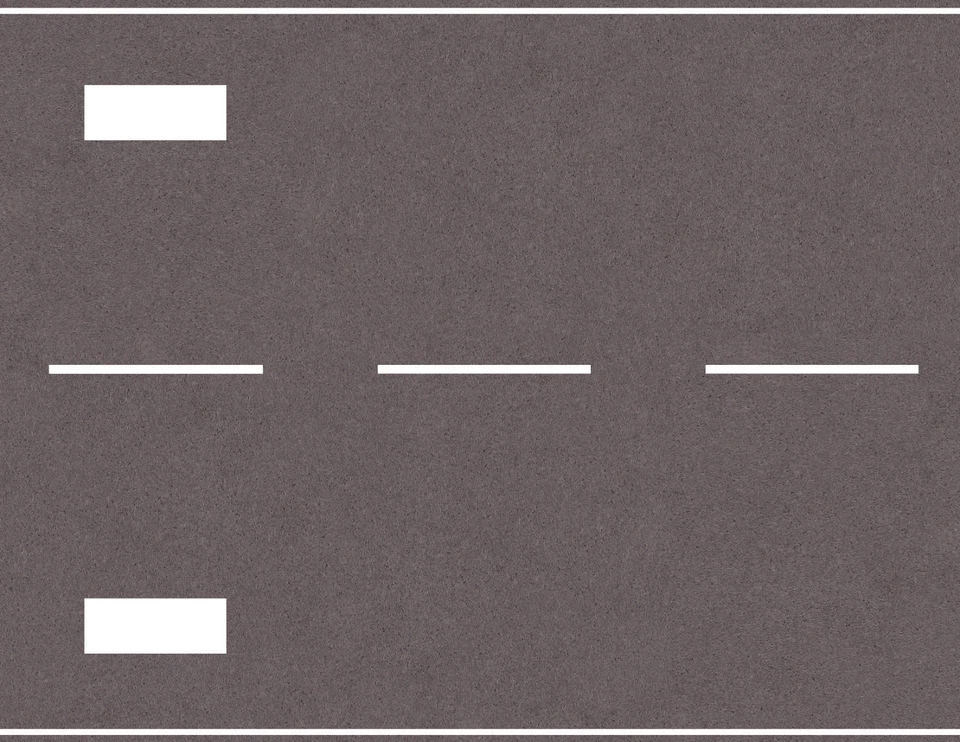 Model Train HO Scale Airport Runway Kit - Makes a 55” Full Double Ended Runway - Image 3 of 4