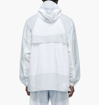 Nike Archive 1997 1/2 Zip Pullover Hooded Woven Jacket White Size