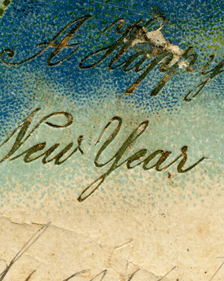 ¡Feliz Año Nuevo Luna Bebé PÓSTER 1907! (hasta 24" x 36") - Vacaciones - Lindo Foto 3 de 4