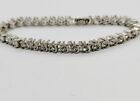 Tone 7 in Statement #2 Party Tennis Bracelet White Crystal rhinestone Silver
