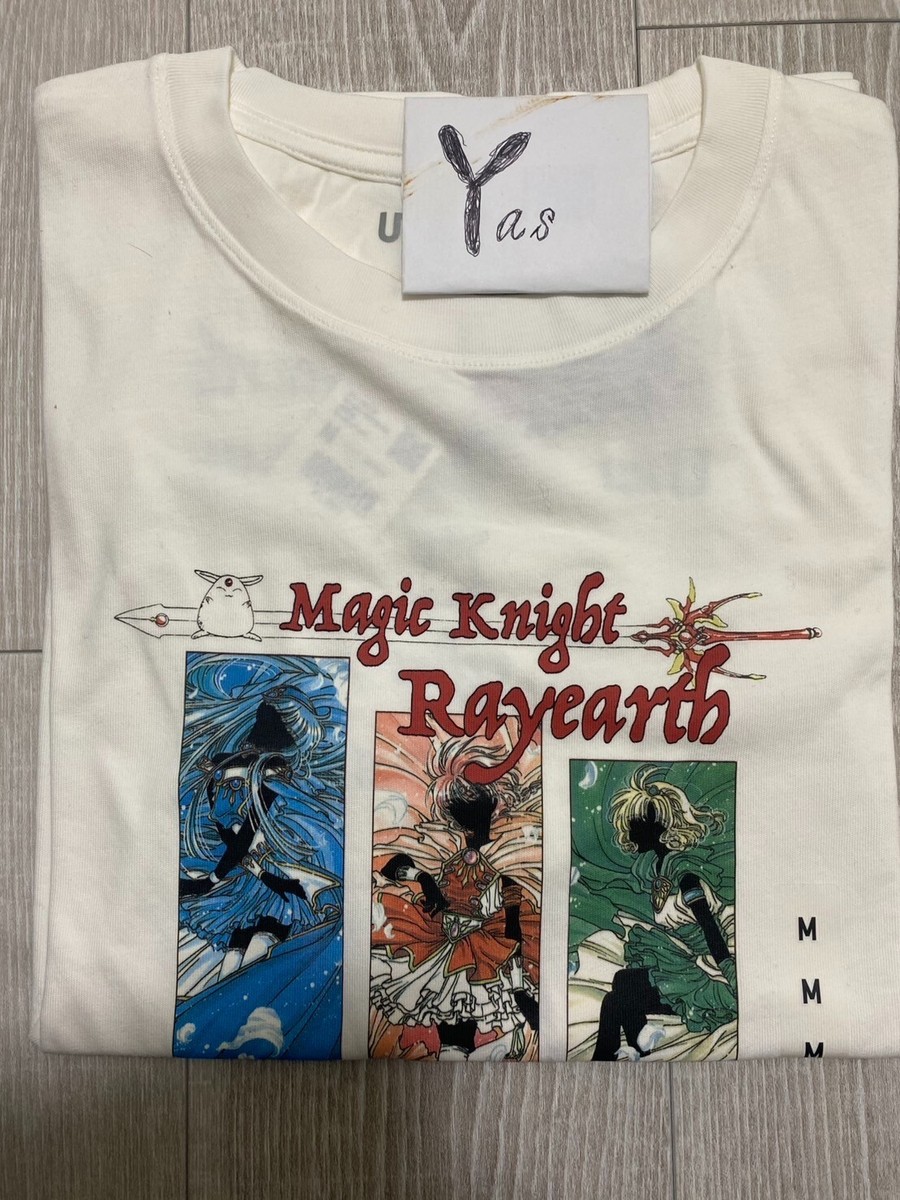 Japanese anime Magic Knight Rayearth T-shirt size S UNIQLO×CLAMP