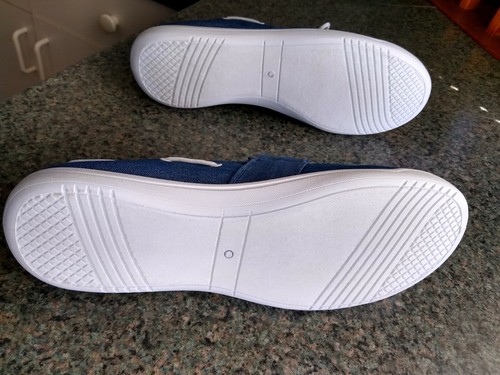 ComfortEase Women's Blue Denim Slip-0n Boat Deck Shoes Canvas Flats Sz 11M EUC - Picture 5 of 9