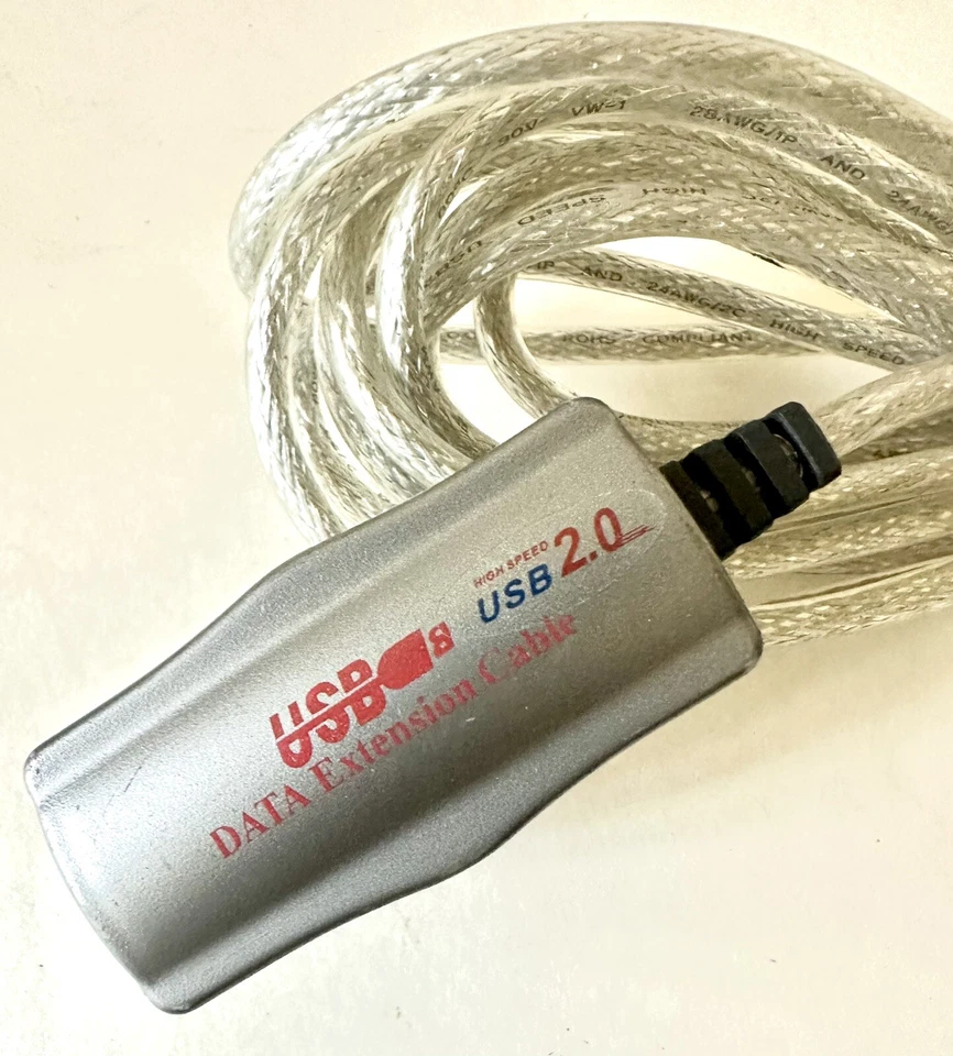 Data Extension Cable USB 2.0 Male Female 25ft. High Speed ROHS Compliant - Image 2 of 4