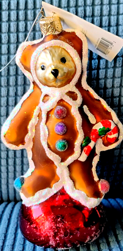 Christopher Radko 6" Muffy Ginger Bear Christmas Holiday Ornament - Bild 2 von 8