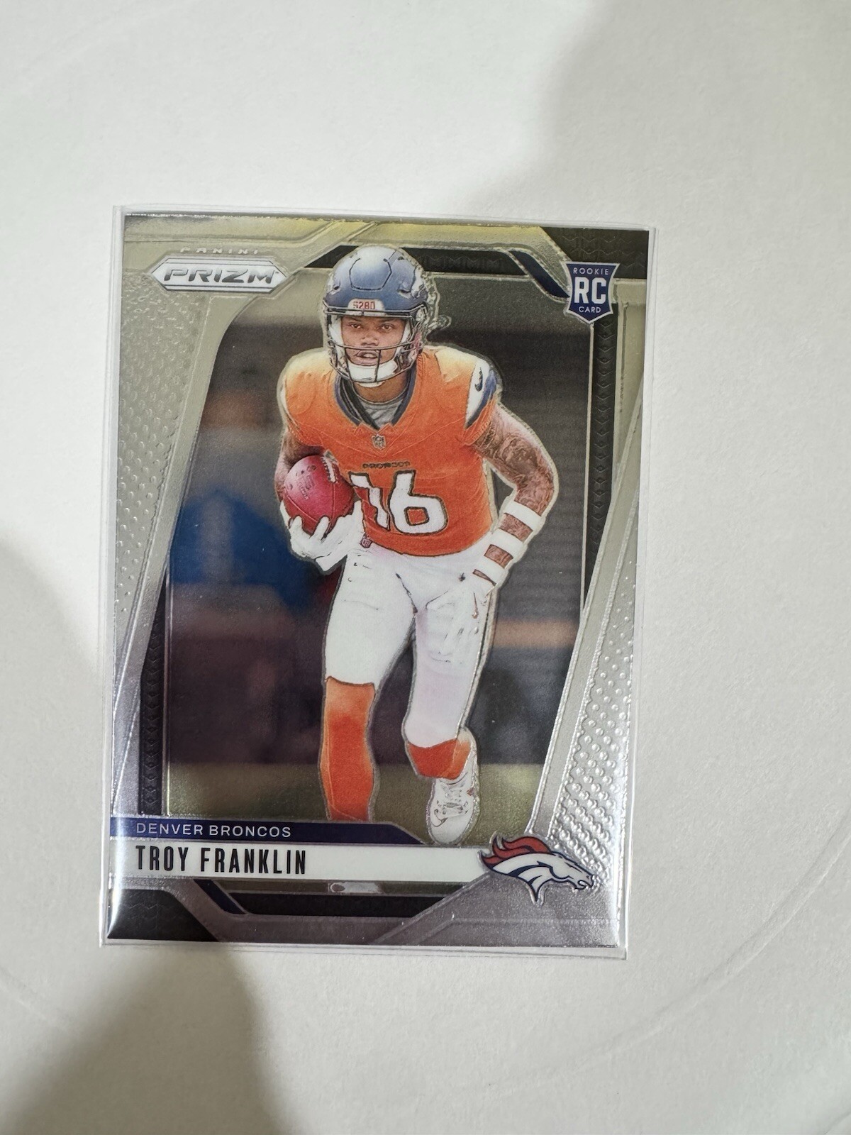 2024 Panini Prizm - Rookies Silver Prizm #393 Troy Franklin (RC)