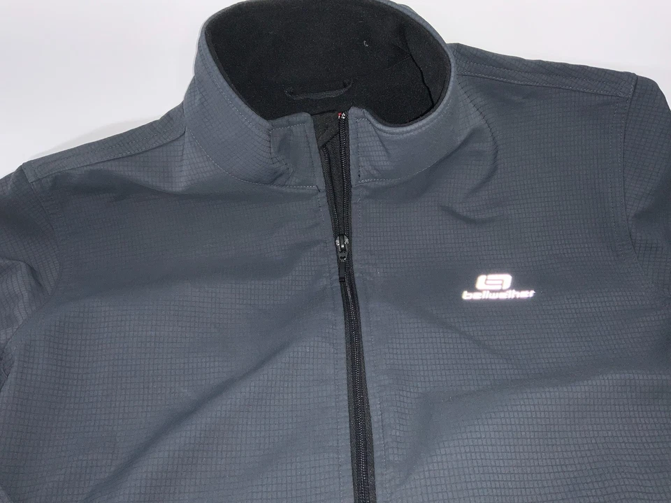 Bellwether Cycling Jacket S Men Black Full Zip Back Pockets Poly YGI B2-227 - Image 3 of 4