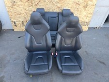 Frontrear Seat Seats Set Leather Black Color Assembly Oem 107k 13-17 Audi A5 S5