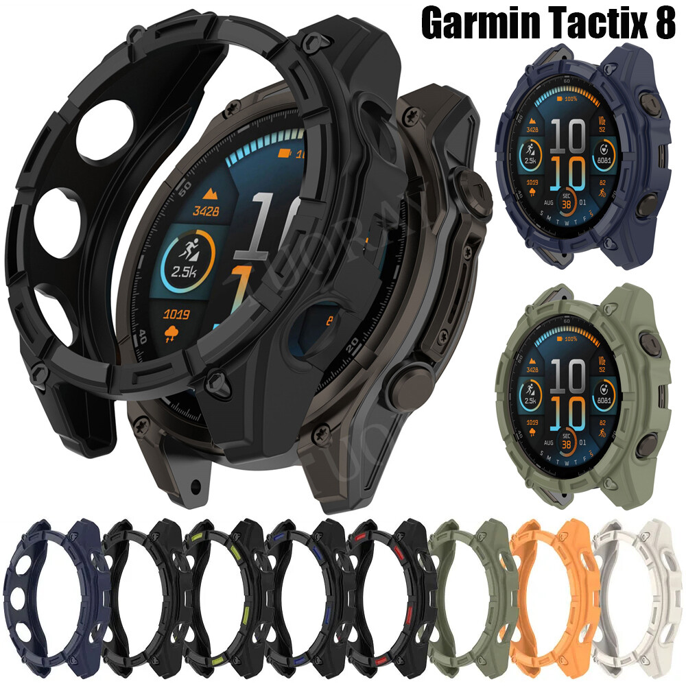 TPU Protective Cover for Garmin Tactix 51mm 47mm AMOLED SOLAR Bumper Case  Skin