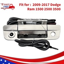 Chrome Fit For 2009-2016 2017 Dodge Ram 1500 2500 Tailgate Handle Backup Camera