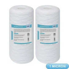 1 Micron 10"x4.5" Whole House String Wound Sediment Water Filter for APEC HBB-10