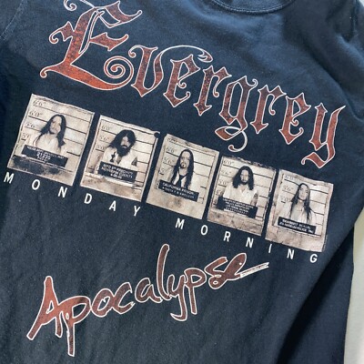 VTG Evergrey Apocalypse Shirt Men M Monday Morning Thrash Swedish Metal Band Y2K