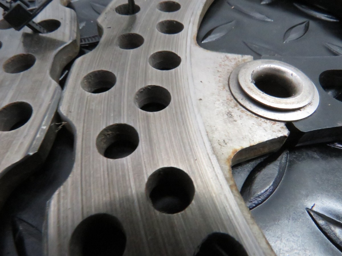 06 07 KAWASAKI NINJA ZX10 ZX 10 ZX10R OEM FRONT BRAKE ROTORS DISCS