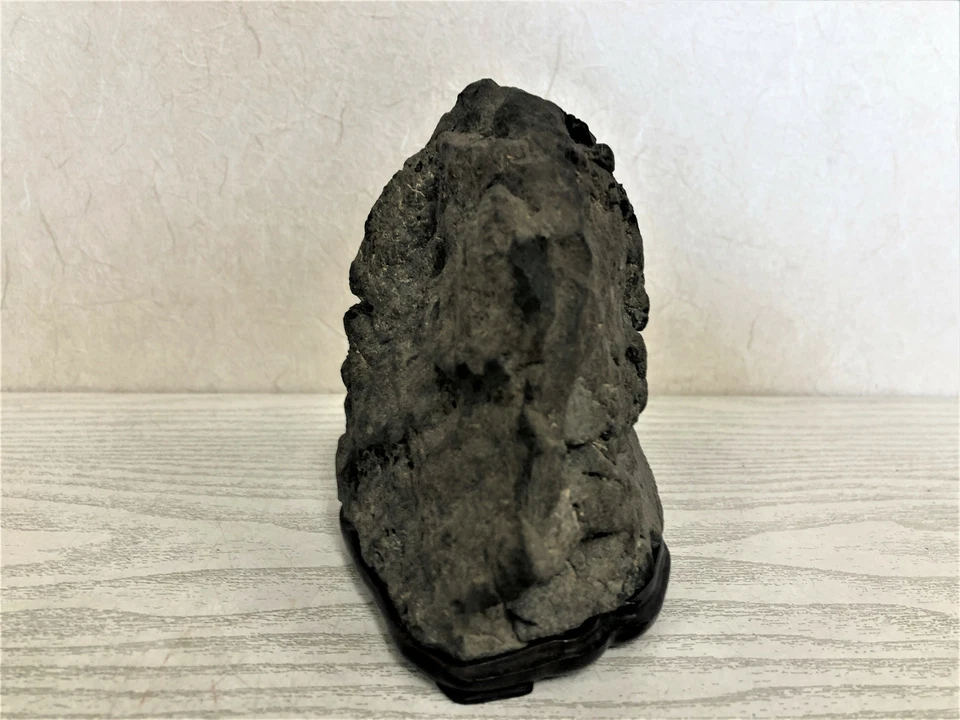 Y3792 OKIMONO Kamogawa natural stone stand Japan antique interior decor - Image 2 of 4