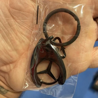 MERCEDES-BENZ Original Mercedes Benz Keyring black Car Key Chain Key Fob (m2