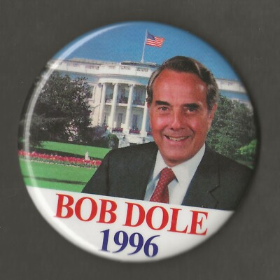 1996 Bob Dole 3''(Large) / ''Victory 96'' Presidential Campaign Button (Pin11)