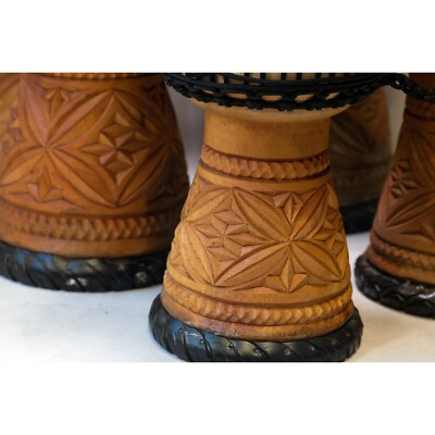 New Djembe Master Mali Style  carv, 24'' tall, 12'' head