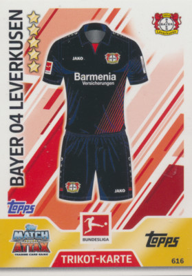 Match Attax Extra 17 / 18 - 616 - Trikot-Karte - Trikot-Karte