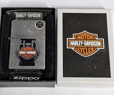 ZIPPO 2009 HARLEY DAVIDSON HD BRUSHED CHROME LIGHTER SEALED IN BOX B235