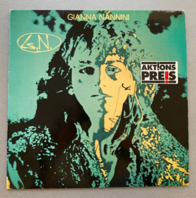GIANNA NANNINI 'G.N.s' In-person signed Vinyl LP 12'' Autogramm SONDERPREIS