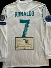 Cristiano Ronaldo UCL SIGNED Real Madrid Home Shirt/Jersey + COA  17/18 (read)