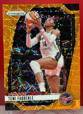 Temi Fagbenle 2024 Panini Prizm WNBA Orange Laser Prizm #136 Fever