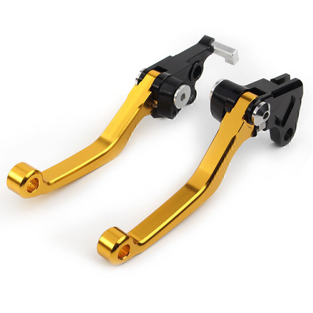 Golden CNC Pivot Clutch Brake Levers For Suzuki DRZ400S DRZ400SM