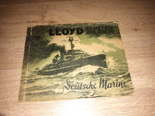 antik Album Sammelalbum  Lloyd Flottenbilder Deutsche Marine
