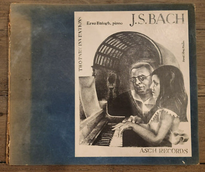 J.S. Bach Two Part Inventions - Erno Balogh Piano Stinton Records 1950 Vinyl Set