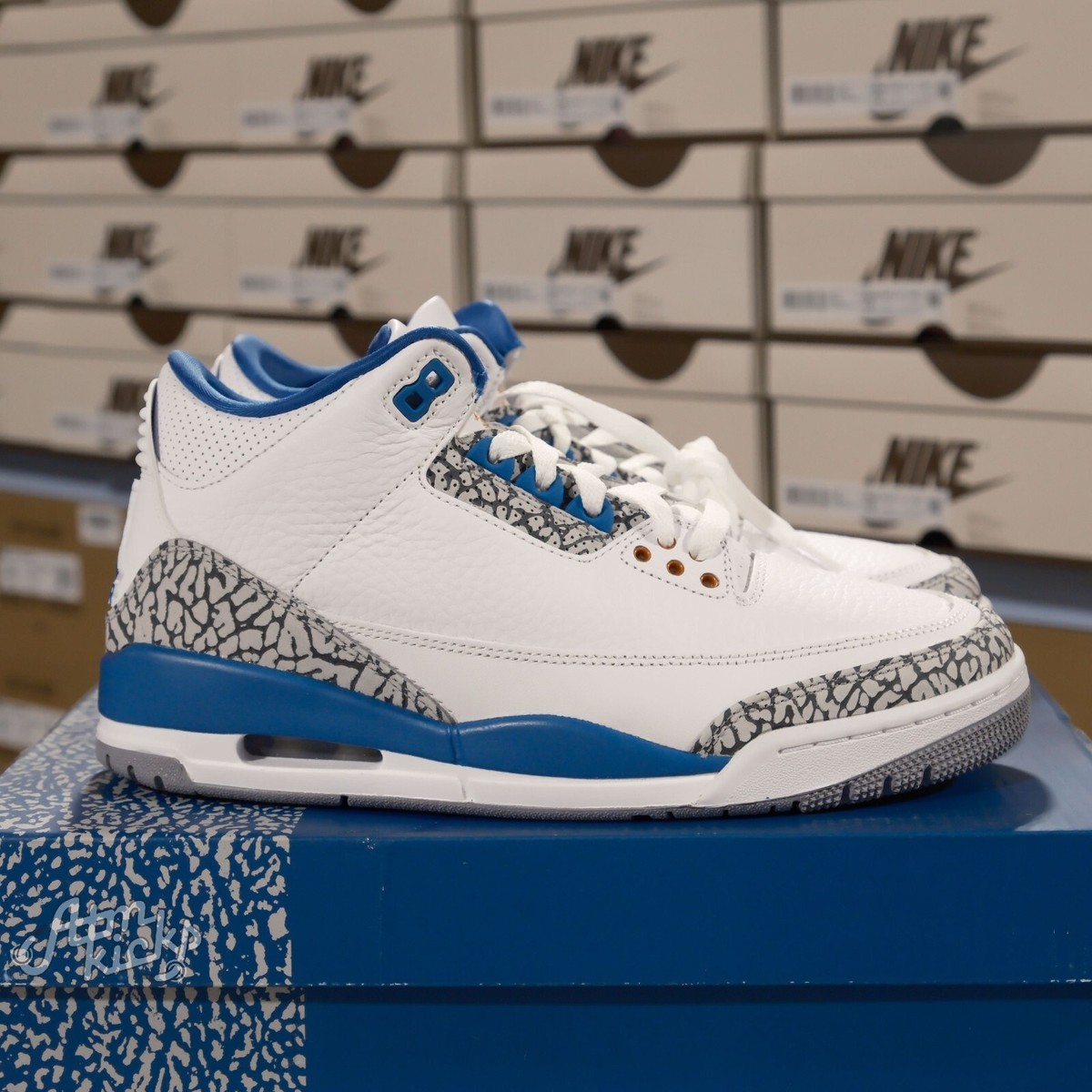 Air Jordan 3 ホワイト/グレー/ブラック US8 国内3月8日発売予定】 ナイキ エア ジョーダン 3 レトロ