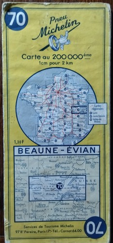 Carte Michelin n°151 Maroc-Algérie-Tunisie année 1950 - Collection