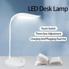 Reading Desk Lamp Portable USB Charging Table Light Touch Dimming Protection