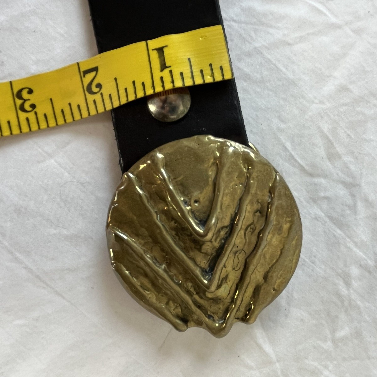 Stephen Burr handmade solid brass MCM 70’s modern artist vintage belt buckle Stephen Burr Handmade Solid Brass MCM 70s Modern Artist  main image 2