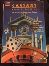 Interactive Video Game Electronic Casino Philips CD-Caesars World of Gambling -