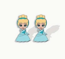 Cinderella Disney Princess-Inspired Earrings Set, 1 Pair of Tiny Earings
