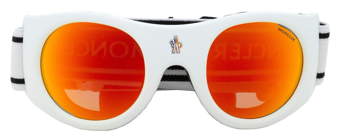 Moncler ML0051 Logo Band Ski Goggles 21U Matte White | eBay Moncler ML0051 Logo Band Ski Goggles 21U Matte White | eBay