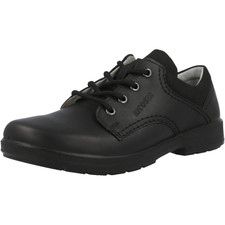 Ricosta Harry Black Leather School Shoes Smar...