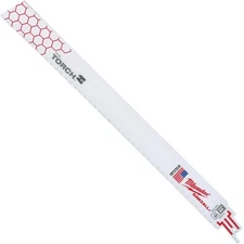 Milwaukee Torch BI-Metal Reciprocating Saw Blade 12" x 1" 18TPI (100 Pack)