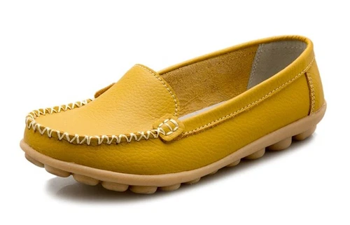 Women's Genuine Leather Casual Shoes Flat Loafers Non-slip loafers size 4.5 - 12 - Picture 48 of 60