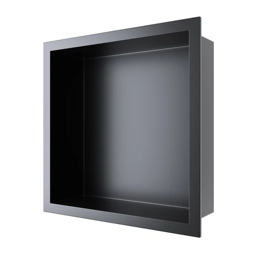 Bathroom Shower Niche 304 Stainless Steel Recessed Shower Storage Shelf 30x30cm - Picture 13 of 13
