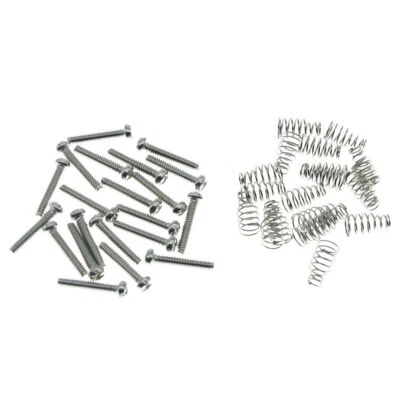 KAISH 20-Pack Premium Stainless Steel American #6-32 Pickup Screws Springs for Fender