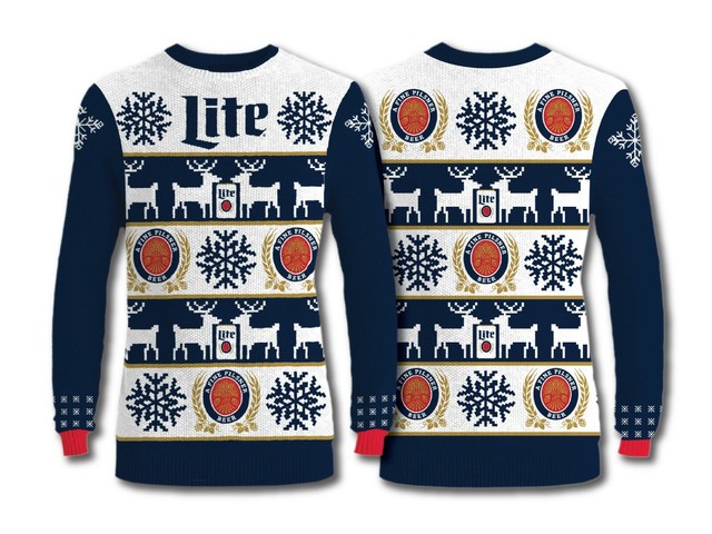 Miller Lite Beer Ugly Christmas Sweater Men's 3xl RARE 2017 Holiday Reindeers for sale online | eBay
