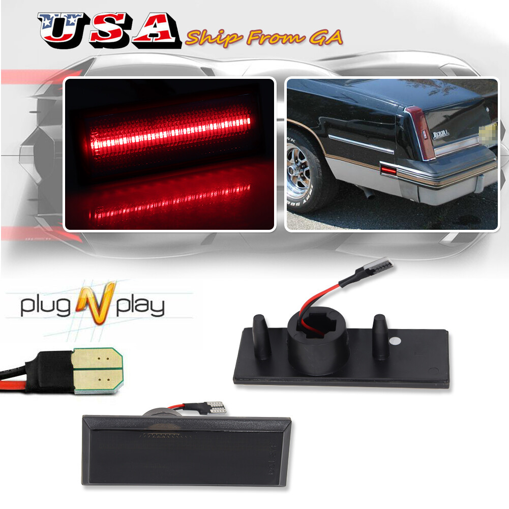 クオリティライフ　スティールマウス レッドヘッド テールブレードver 未使用 2X Smoke Red LED Rear Fender Side Marker Lights For 81-88