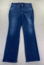 NYDJ Jeans Women's 6 Blue Marilyn Straight Stretch Denim Lift Tuck Technology