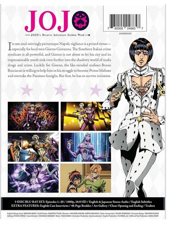 Limited Edition JoJo's Bizarre Adventure: Golden Wind Blu-ray with Bonus Content - Imagen 4 de 4