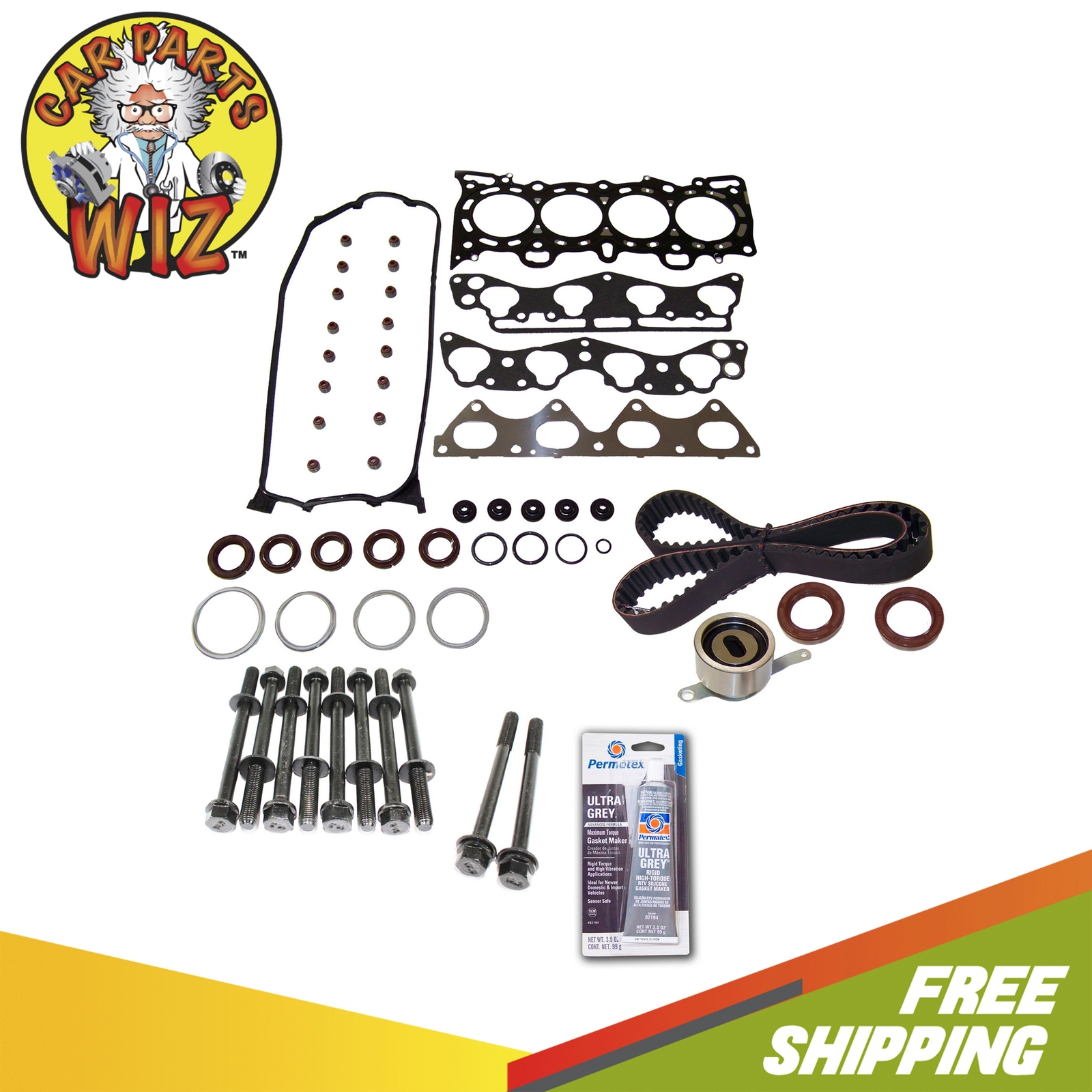 Honda Civic Head Gasket Set Head Gasket Set With Bolts For 1996-2000 Honda Civic Del Sol 1.6L SOHC D16Y 2005 Honda Civic Valve Cover Gasket - Foto 6